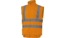 BLOUSON HAUTE VISIBILITE POLYESTER OXFORD ENDUIT PU ORANGE DELTA+