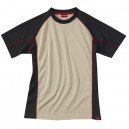 TEE SHIRT TRAVAIL HOMME WORK ATTITUDE LAFONT BEIGE CONTRASTE NOIR