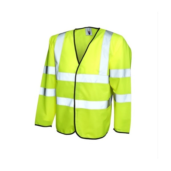 gilet fluo manche longue