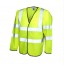 GILET HAUTE VISIBILITE MANCHES LONGUES UNEEK UC802 JAUNE FLUO