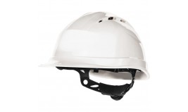 CASQUE DE CHANTIER VENTILES SERRAGE ROTOR DELTA PLUS QUARTZUP4 BLANC