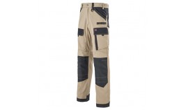 PANTALON DE TRAVAIL HOMME LAFONT WORK ATTITUDE UPDATED 1ATTUP BEIGE/NOIR