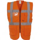 GILET HAUTE VISIBILITE HOMME MULTIFONCTION ORIFLAM YHVW801 ORANGE