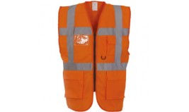 GILET HAUTE VISIBILITE HOMME MULTIFONCTION ORIFLAM YHVW801 ORANGE