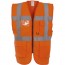 GILET HAUTE VISIBILITE HOMME MULTIFONCTION ORIFLAM YHVW801 ORANGE