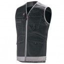 GILET TRAVAIL SANS MANCHE MULTIPOCHES LAFONT TROWEL 9ATTUP NOIR/GRIS