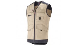 GILET TRAVAIL SANS MANCHE MULTIPOCHES LAFONT TROWEL 9ATTUP BEIGE/NOIR