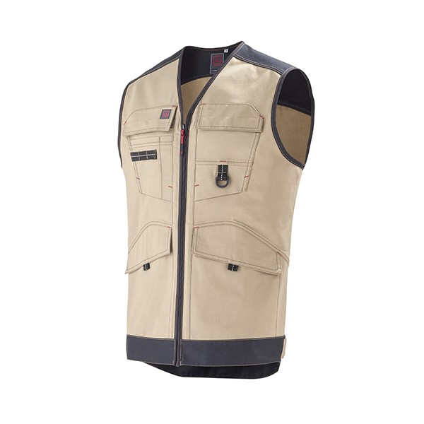 Gilet De Travail LAFONT TROWEL.L3 - Coton/polyester, Nombreuses Poches, Pour Hommes (noir/charbon)