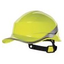 CASQUE DE CHANTIER HAUTE VISIBILITE ABS MIXTE REGLABLE DELTA PLUS DIAMOND5 JAUNE