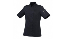 VESTE CUISINE MC AJUSTEE FEMME ROBUR UNERA NOIR