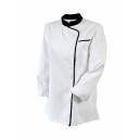 VESTE CUISINE ML FEMME CINTREE ROBUR EXPRESSION BLANC/NOIR