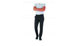 PANTALON CUISINE MIXTE COUPE DROITE ROBUR CADEN NOIR