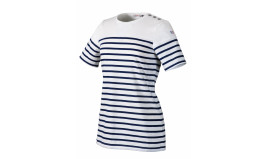 TEE-SHIRT MARINIERE CUISINE FEMME ROBUR BALISE BLANC/MARINE