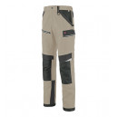 PANTALON TRAVAIL HOMME LAFONT WORK ATTITUDE 350 UPDATED 1ATHUP BEIGE/NOIR