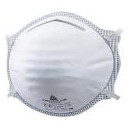 BOITE DE 20 DEMI-MASQUES JETABLES MOULES FFP2 NON TISSES DELTA PLUS M1200C BLANC