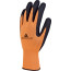 LOT DE 3 PAIRES GANTS TRICOT POLYESTER PAUME ENDUITE MOUSSE LATEX