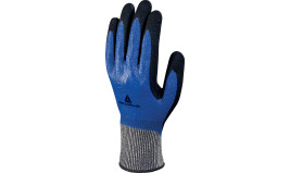 GANTS TRICOT ANTI COUPURE DOUBLE ENDUCTION NITRILE DELTA PLUS VENICUT54BL BLEU/NOIR