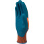 LOT DE 2 PAIRES DE GANTS TRAVAIL TRICOTES ENDUCTION LATEX DELTA PLUS VE733 ORANGE/BLEU