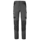 PANTALON DE TRAVAIL HOMME MULTIPOCHES STRETCH LAFONT 1ATTST GRIS CHARBON/NOIR