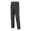 PANTALON DE TRAVAIL HOMME MULTIPOCHES EN JEAN STRETCH LAFONT 1FASTH1 BLEU INDIGO