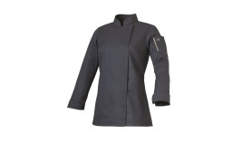 VESTE DE CUISINE FEMME ML A PRESSIONS ROBUR UNERA ANTHRACITE