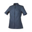 VESTE DE CUISINE FEMME MC A PRESSIONS ROBUR ESCALE BLEU OCEAN/NOIR