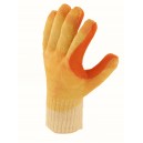 GANT TRICOT PAUME LATEX JAUNE/ORANGE