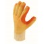 GANT TRICOT PAUME LATEX JAUNE/ORANGE