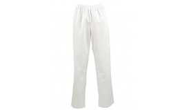 PANTALON POLYESTER COTON BLANC