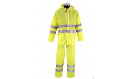 ENSEMBLE DE PLUIE PVC HAUTE VISIBILITE