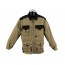 VESTE BEIGE CONTRASTE NOIR