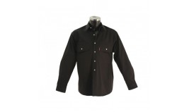 CHEMISE NOIRE 100% COTON LAFONT