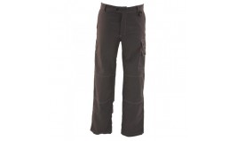 PANTALON GRIS ACIER AVEC SURPIQÛRES EN CAMAIEU