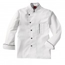 VESTE DE CUISINE MIXTE BLANCHE ET NOIRE