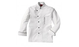 VESTE DE CUISINE MIXTE BLANCHE ET NOIRE