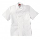 VESTE DE CUISINE BLANCHE A MANCHES COURTES