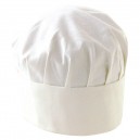 TOQUE DE CUISINIER 100% COTON BLANC